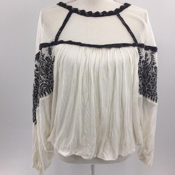 Free People Tops - Free people balloon sleeve blouse